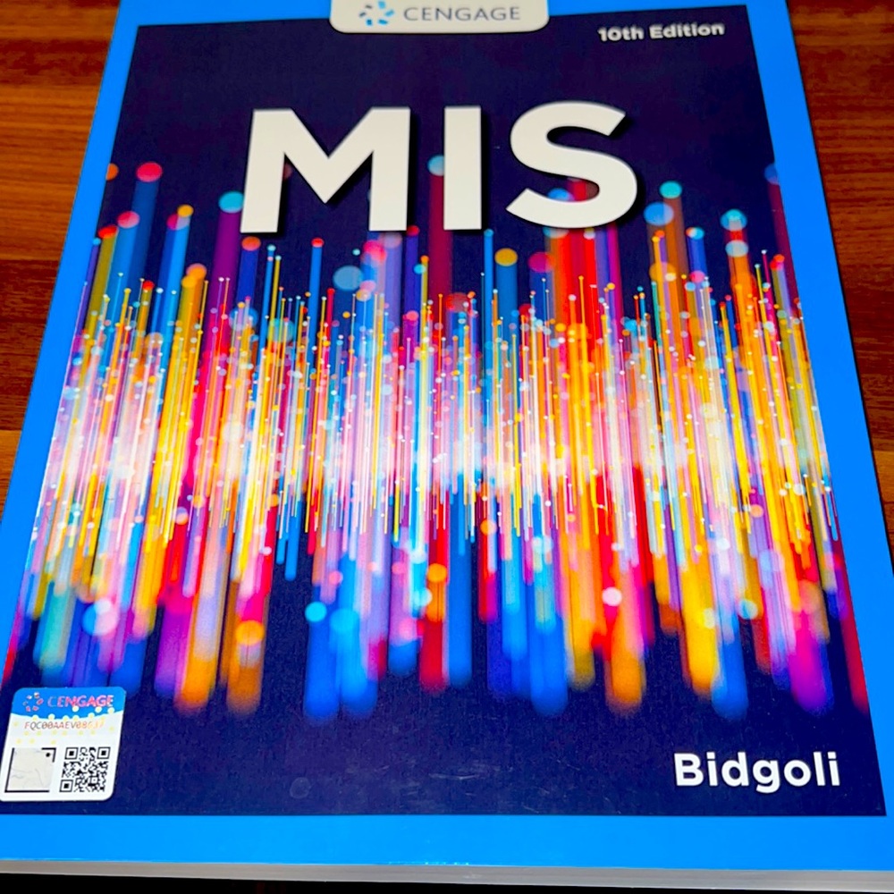 MIS 10th edition textbook.